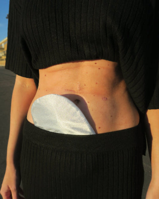 Satin stoma cover