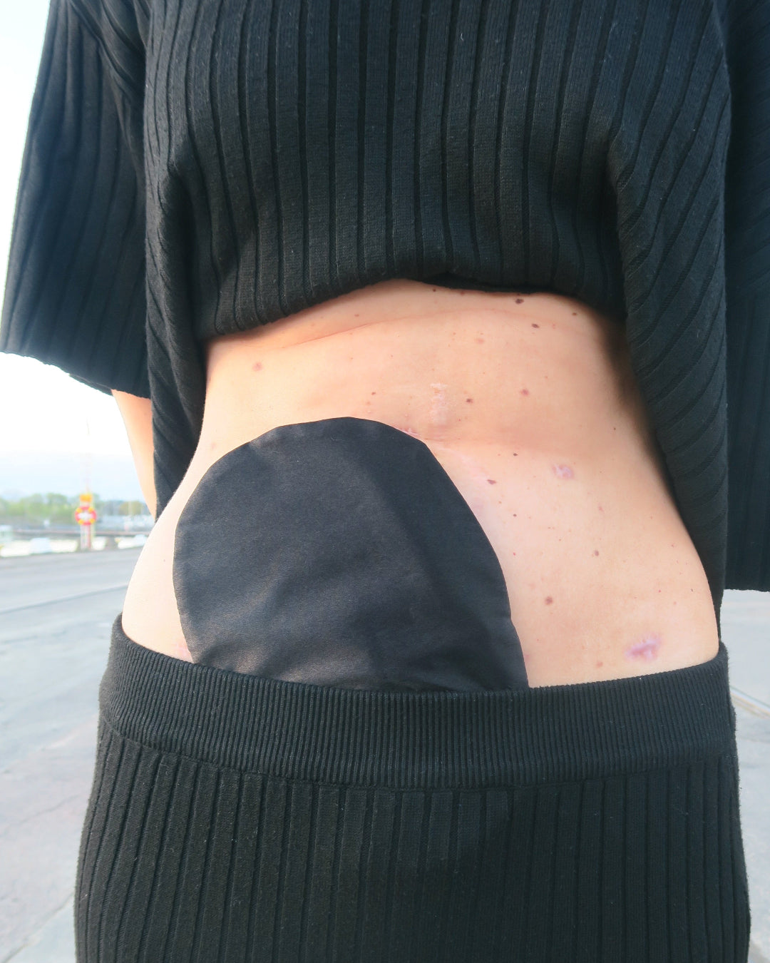 Satin stoma cover