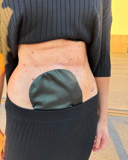 Satin stoma cover