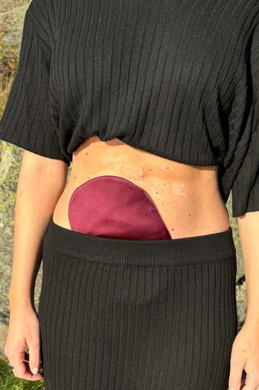 Satin stoma cover