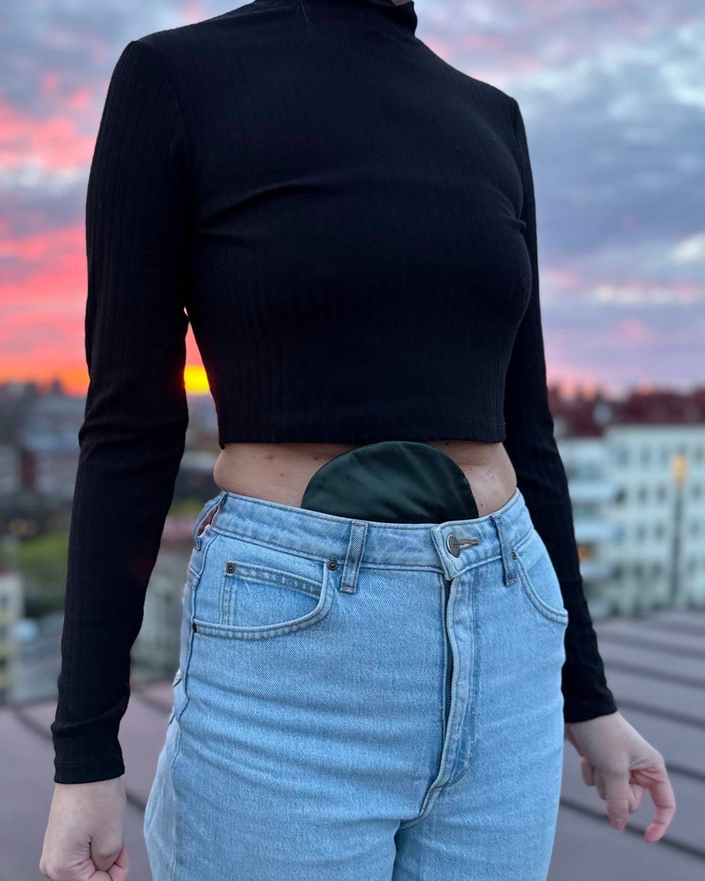 Satin stoma cover